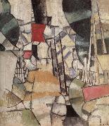 Fernand Leger The Level Crossing painting
